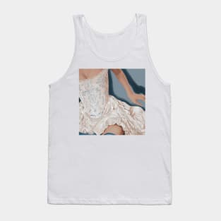 Blue rococo corset Tank Top